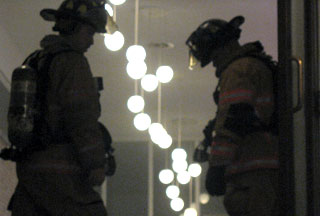 Electrical fire fills union with smoke 