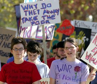 Drop tuition, not bombs 