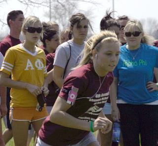 Campus honors student in race 