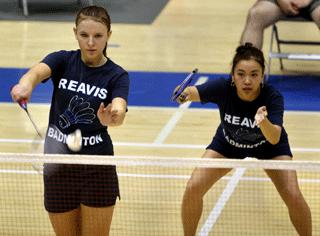 Badminton competition at Lantz Arena 