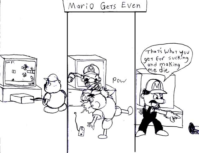 Editorial Cartoon: Mario gets even 