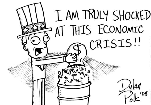 Editorial Cartoon: Economic crisis 