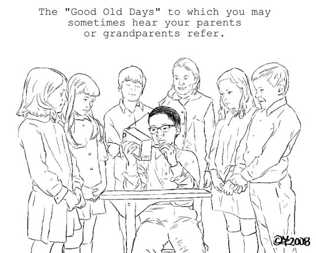 Editorial Cartoon: The good old days 