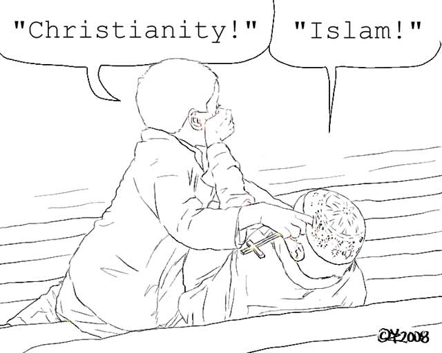 Editorial Cartoon: Holy war 