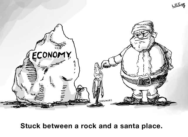 Editorial Cartoon: Christmas Shopping 
