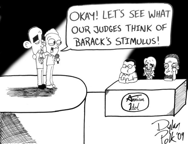 Editorial Cartoon: Stimulus Idol 