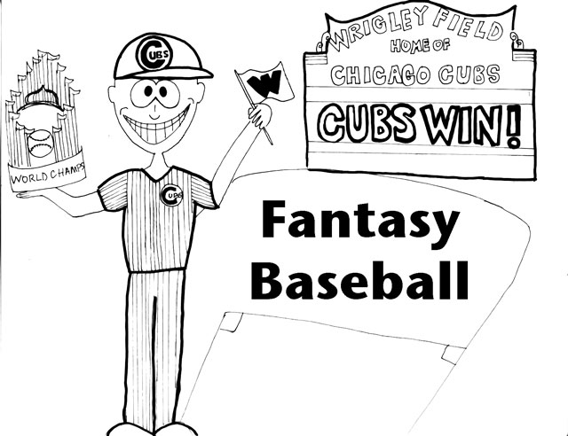 Editorial Cartoon: Cubs fantasy baseball season 