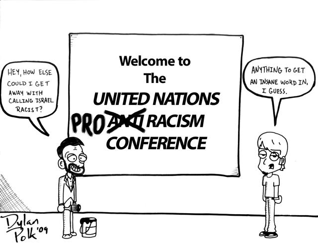 Editorial Cartoon: Racism conference 