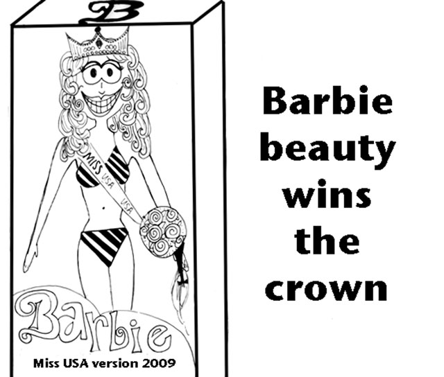 Editorial Cartoon: Barbie is Miss USA 
