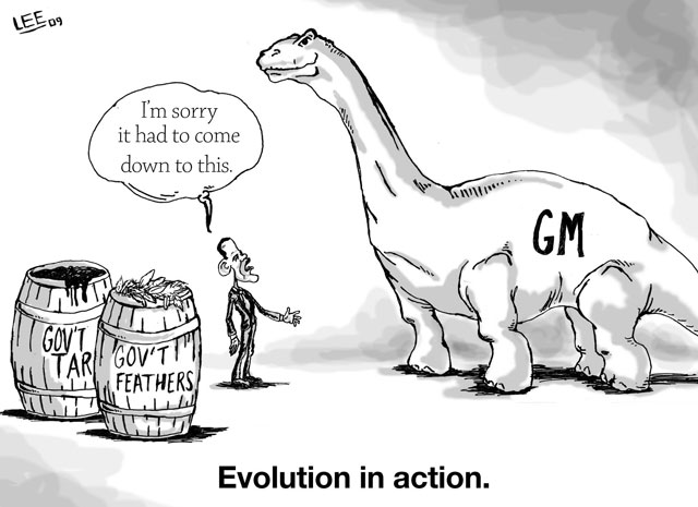 Editorial Cartoon: Evolution in action 