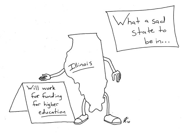 Editorial Cartoon: Higher Education Funding 