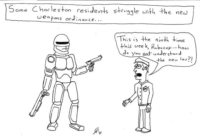 Editorial Cartoon: Charlestons new weapons ordinance 