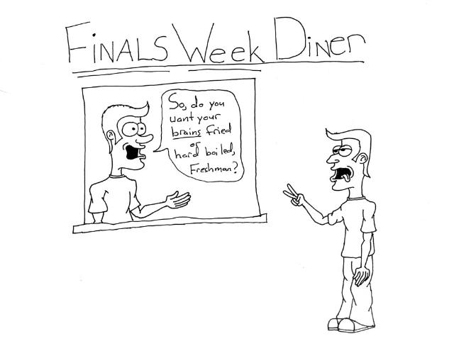 Editorial Cartoon: Finals week 