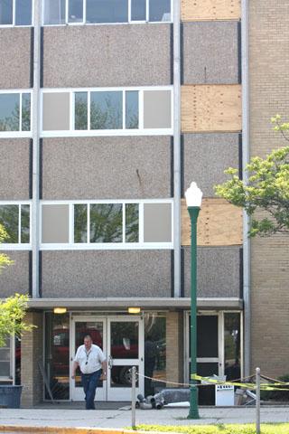 Residence halls repairs started 