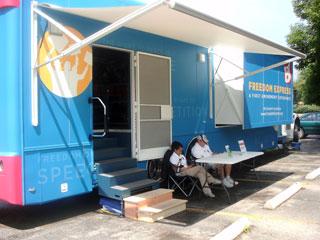 Mobile Museum expresses freedoms 