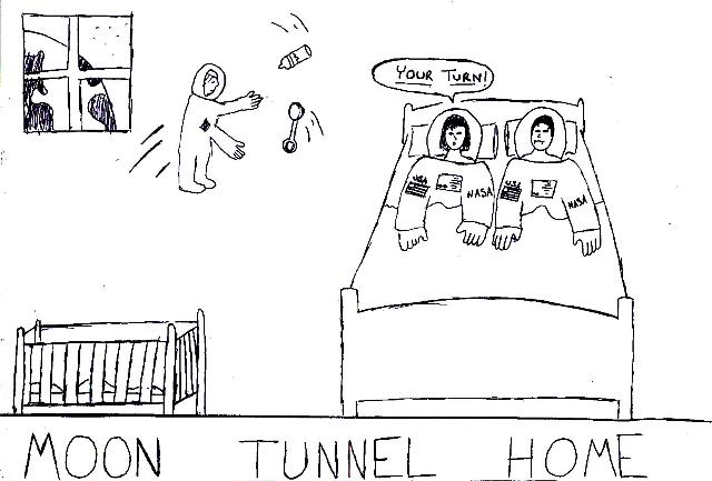 Cartoon: Moon tunnel home 