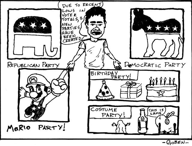 Editorial Cartoon: An end to the two-party system 