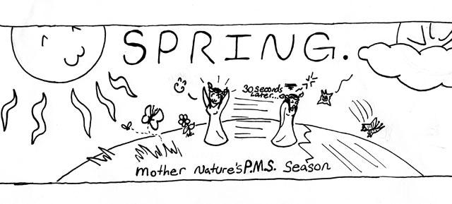 Editorial Cartoon: Moody Mother Nature 