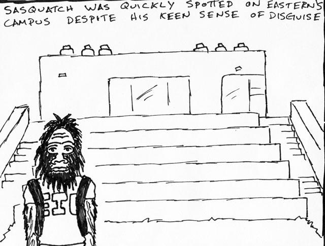 Editorial Cartoon: Sasquatch sighted 
