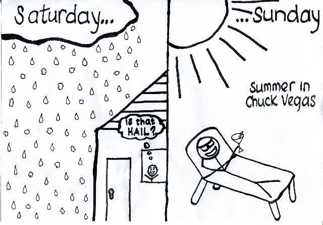 Editorial Cartoon: Summer in Chuck Vegas 