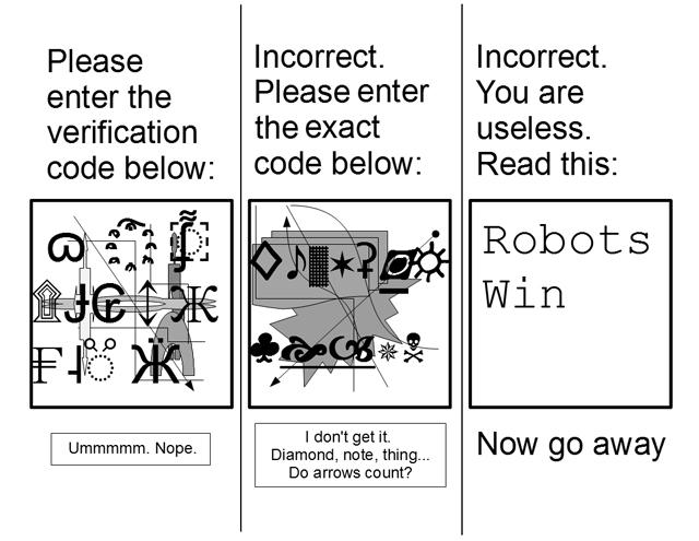Cartoon: CAPTCHA