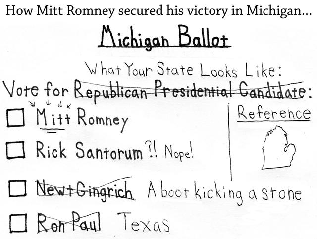 Cartoon: How Mitt won Michigan