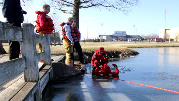 Photo: CFD resumes ice surface training
