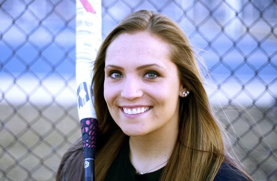 Junior+outfielder+April+Markowski+has+a+.318+batting+average+through+16+games+for+the+Eastern+softball+team.+Markowski+has+the+third+highest+batting+average+on+the+team%2C+with+over+a+third+of+her+hits+being+doubles.