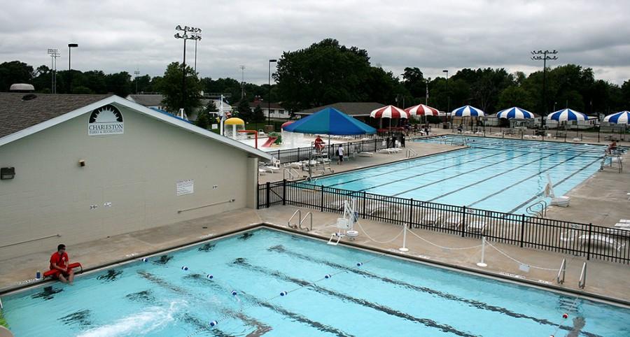 The Rotary Community Aquatic Center opened at 4 p.m. Thursday because of the unseasonably cold temperatures. Attendence of the pool has been lowered by the rainy week.