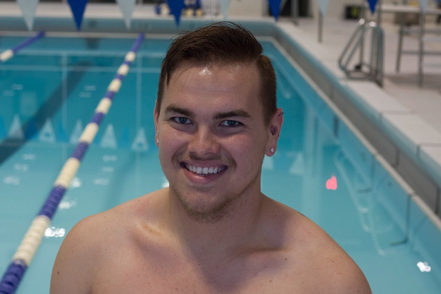 Junior Austin Parrish has made his return to the pool after a heart condition called Atrial Fibrilation. Parish has swam in two meets this year and has dropped times.