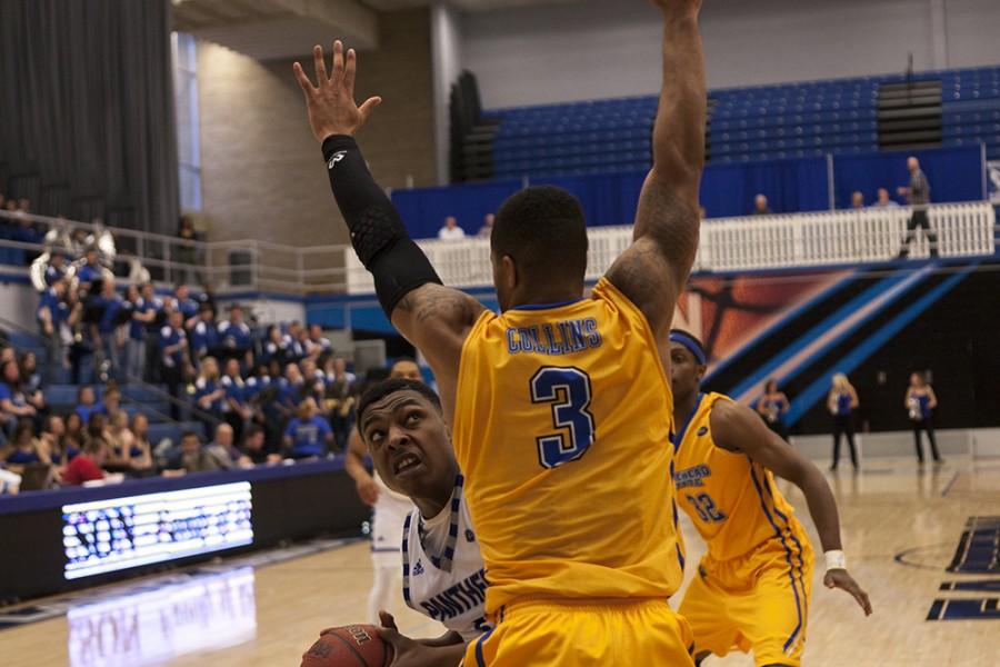 Junior guard A.J. Riley scored 22 points in the Panthers 84-82 overtime win over Morehead State on Saturday in Lantz Arena. Riley currently has 209 points on the season averaging 11.6 points per game.