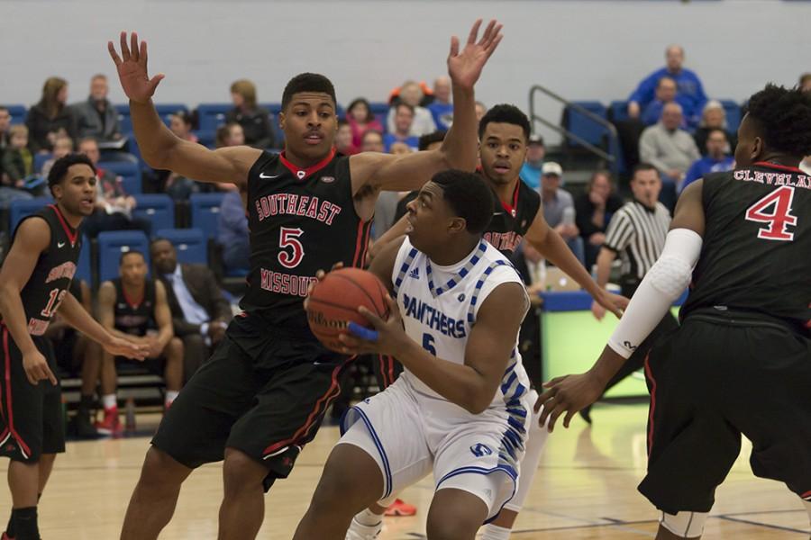 Junior guard A.J. Riley scored five points in the Panthers 78-69 win over SEMO on Saturday in Lantz Arena. Riley has 264 points on the season averaging 11 points per game.