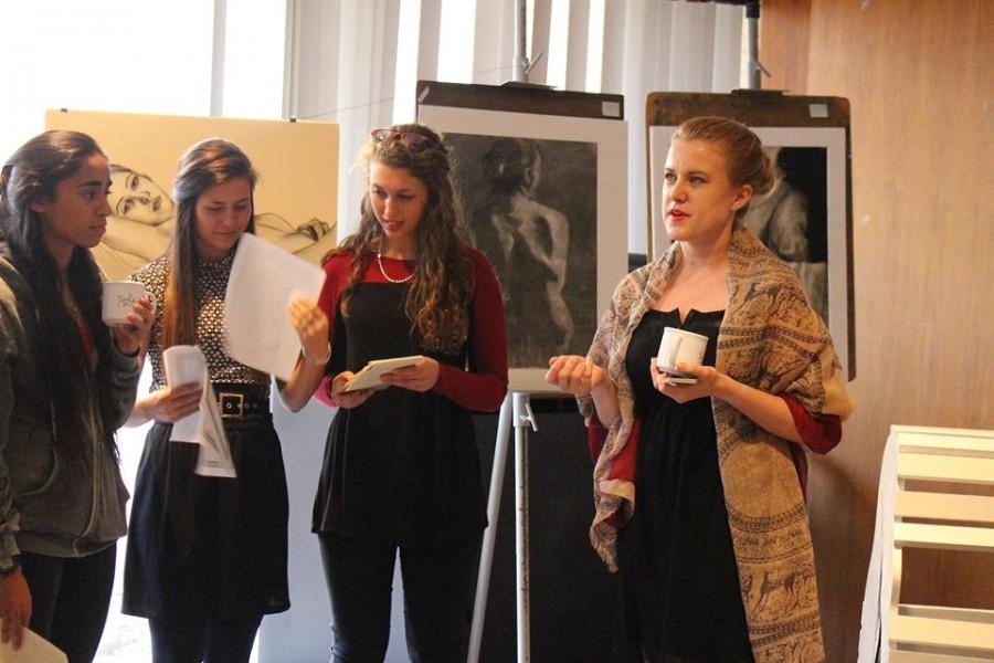While preparing for the fall art show, members gain professional communication skills.