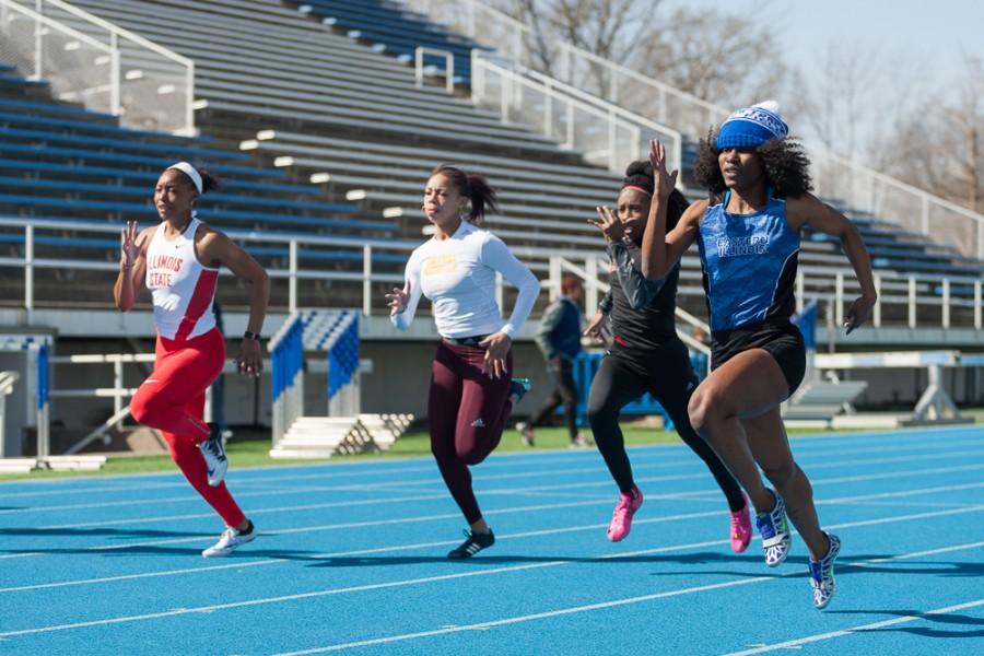 Junior Anita Saffa finished first in the womens 100 meter with a time of 11.67 on Saturday at OBrien Field.
