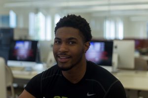 Cedric Johnson, a freshman communication studies major