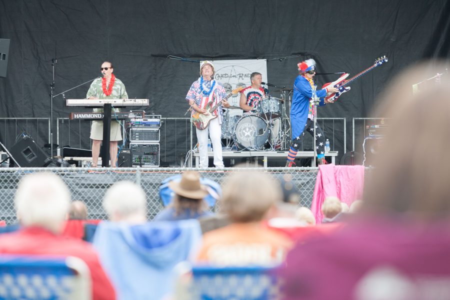 Captain Rat and the Blind Rivets perform on Monday at Morton Park.