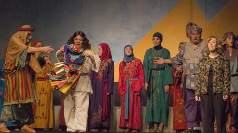 Members of Central Illinois Stage Company run through “Joseph and the Amazing Technicolor Dreamcoat” during their last dress rehearsal Monday at the Salisbury Church. The group will be performing the Andrew Lloyd Weber classic Wednesday-Friday at 7:30 p.m. with an addition 2 p.m. performance on and Saturday and Sunday.