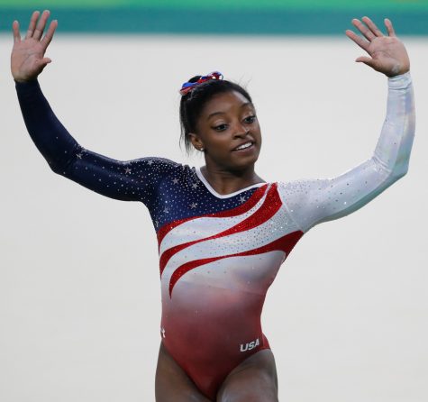 lympic gold medalist Simone Biles,19, at the 2016 Olympic Games in Rio. Biles won gold medals in Women's vault, Women's team all-around, Women's floor excercise, and Women's individual all-around.