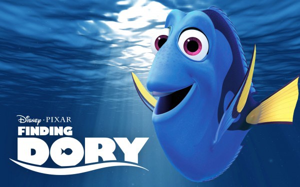 One of the posters for Disney Pixars Finding Dory. The film premiered in Los Angeles on June 8, 2016 and nationwide on June 17, 2016.