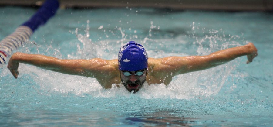Junior+Patrick+Wood+competes+in+the+100-yard+butterfly+Friday+at+Padovan+Pool.+Woods+time+of+%3A55.39+was+good+for+a+fourth+place+finish+in+the+event.