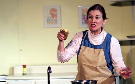 Charleston resident Ann Bruehler plays the lead in “Shirley Valentine,” a one-women play the begins Friday at 7:30 p.m. at Tarble Arts Center. Bruehler said she watched a lot of youtube videos to prepare for her role speaking in a Liverpool accent.