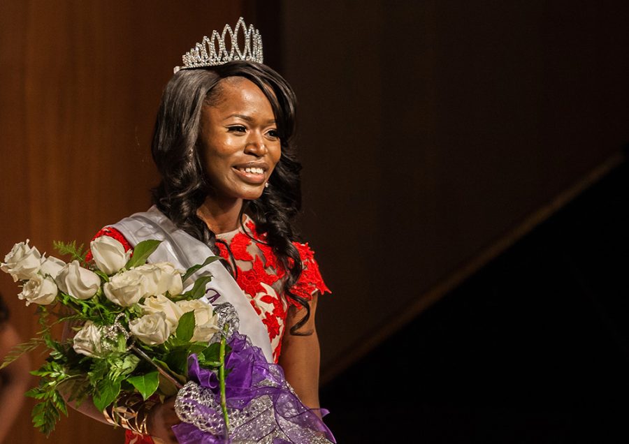 Senior Fudia Jalloh, a family and consumer sciences major was crowned Miss Black EIU Saturday evening.