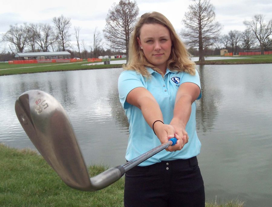 Junior Anne Bahr has completed 14 rounds this season for Eastern. Anne leads the team low round average with 79.43.