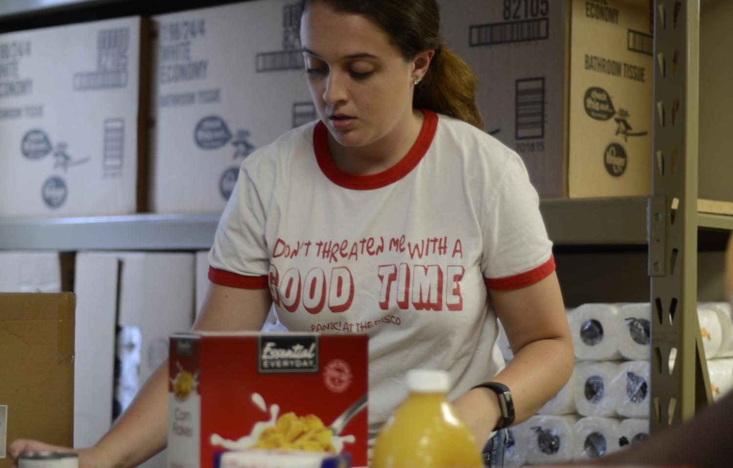 Kyrsten Holderby,a senior biological sciences major, works with the Office of Civic Engagement and Volunteerism in one of their many volunteer opportunities throughout the year. The office will kick off its semester with Jumpstart 2 G.I.V.E, which allows new students to volunteer during PROWL weekend.