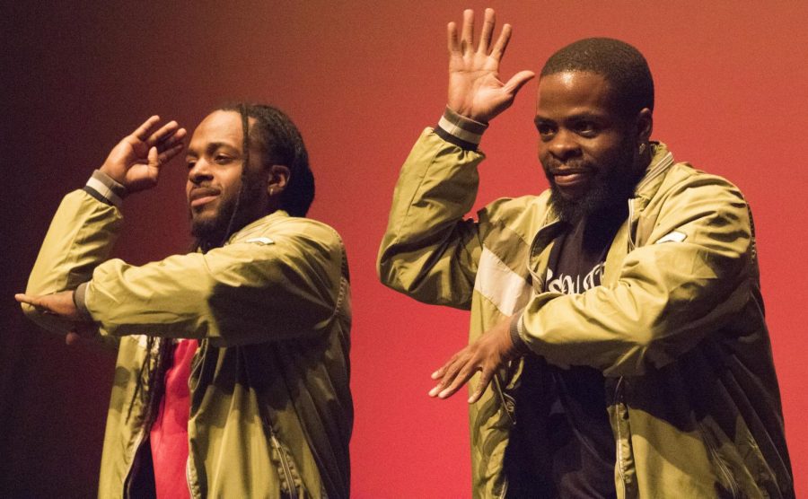 Members of the Soul Street Dance Company perform in the Doudna Fine Arts Center Tuesday night.