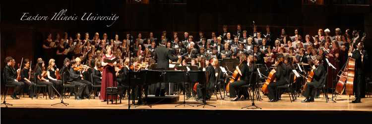 The Eastern Symphony Orchestra performs under the direction of music professor Richard Robert Rossi.