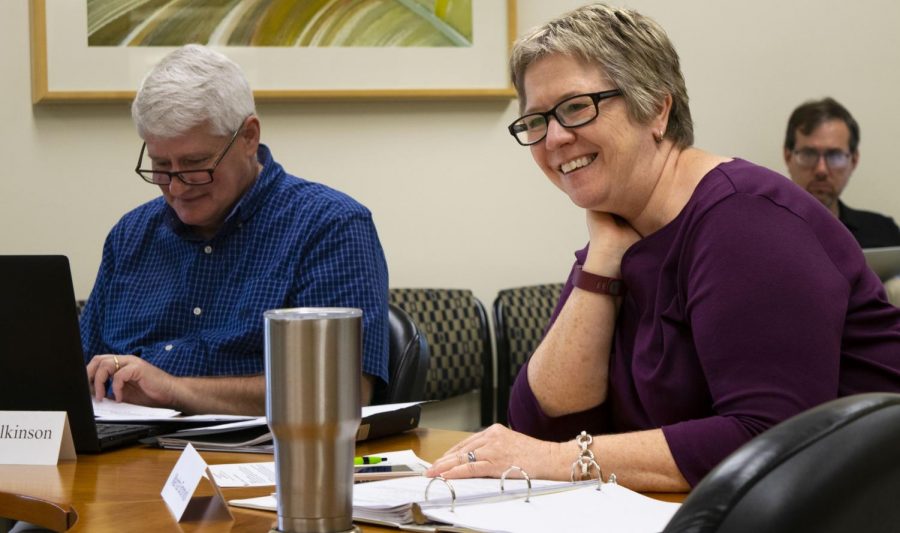 Marita Gronnvoll is the Council on Academic Affairs chair and a communication studies professor. The CAA met on Thursday at 2 p.m. in room 4440 of Booth Library.