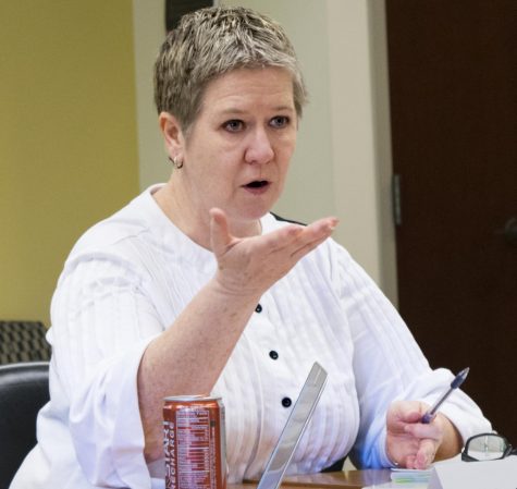 Marita Gronnvoll is the chair of the Council on Academic Affairs and is a communication studies professor. The council discussed the new governance proposal that came from the Faculty Senate’s last meeting at its Oct. 18 meeting.