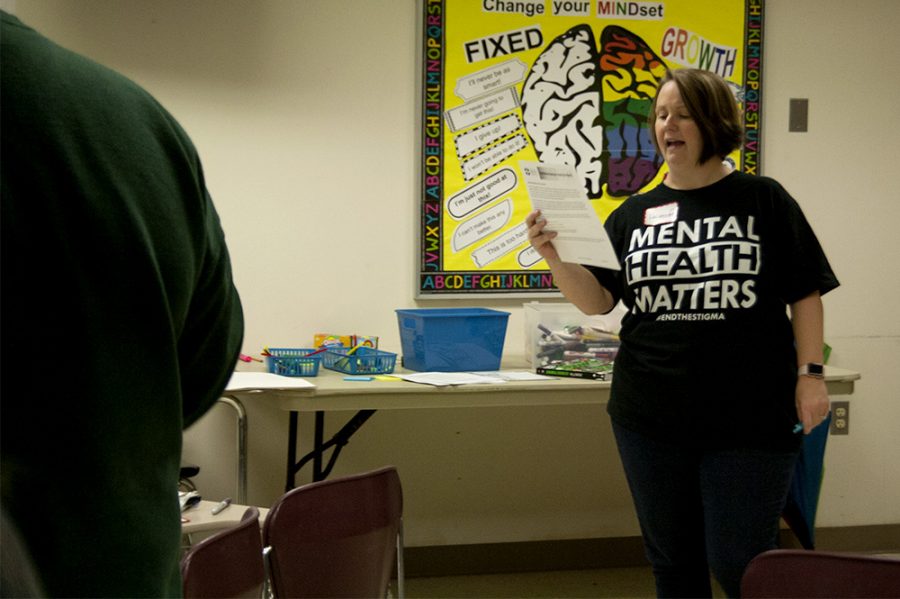 Dr. Kathryn Havercroft is one of the people teaching Youth Mental Health First Aid Training which was held on Friday, October 26, 2018 in Buzzard Hall.