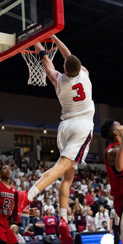 Dylan Windler dunks a ball in Belmont’s 100-87 win over Illinois State. Windler is described by his head coach as being able to do it all on a basketball court.
